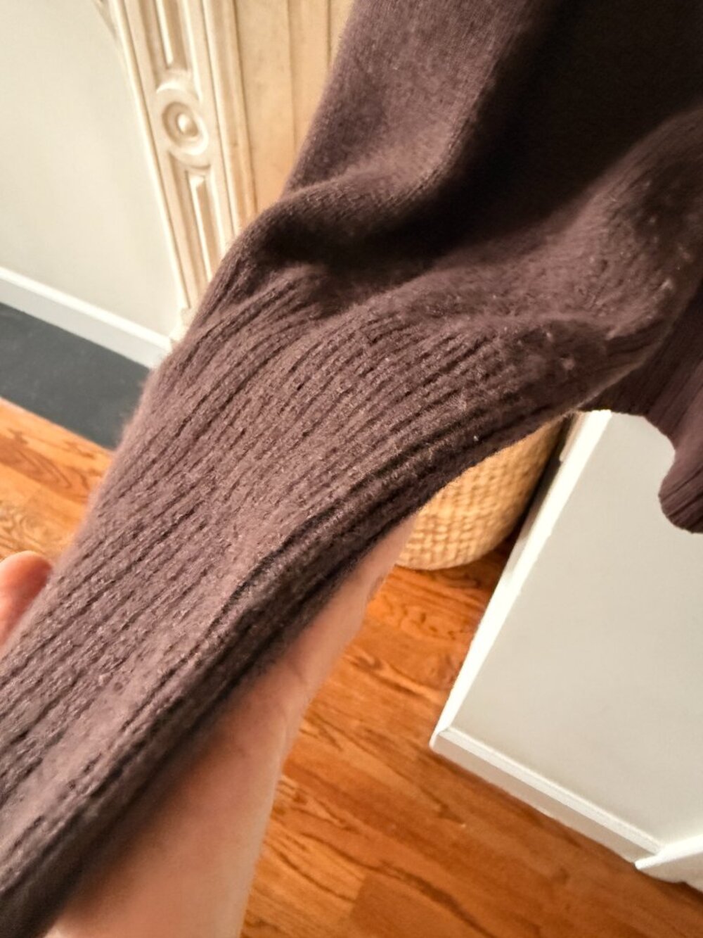 J.Crew Chocolate Brown 100% Lambswool Milano Cardigan Jacket in Size M - Picture 7 of 9